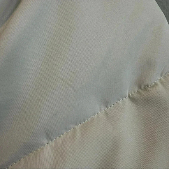 A&F Mens Ultra Collection Puffer Nylon Jacket Ivory Water Wind Resistant M - Picture 12 of 12